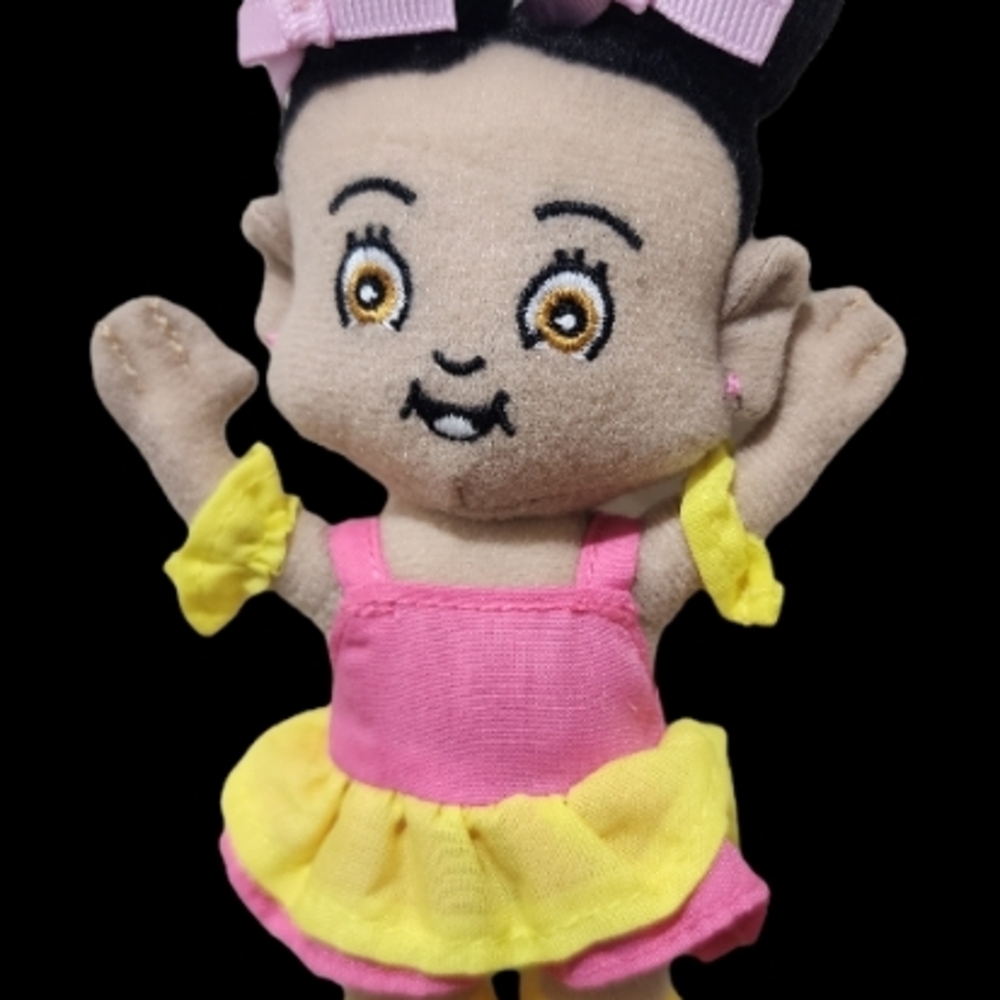 100 PACKS | 6 Inch Charming Pink and Yellow Stuffed Doll - Picture 4 of 13